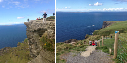Stroll along the winding coastal walkway